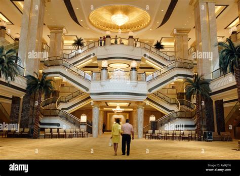 Interior Of The Emirates Palace Abu Dhabi United Arab Emirates Stock