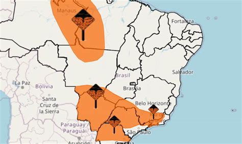 Alerta Laranja Para Tempestades Em Partes Da Regi O Norte Centro Oeste