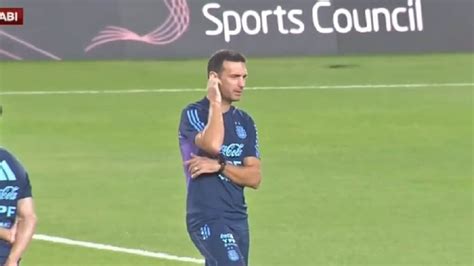 El Curioso Pedido De Lionel Scaloni En Medio Del Entrenamiento De La