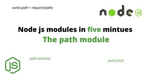 Nodejs Modules In Five Minutes The Path Module By Suraj Auwal