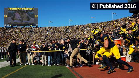 Michigans Jim Harbaugh An Update From The Bo Schembechler Line The