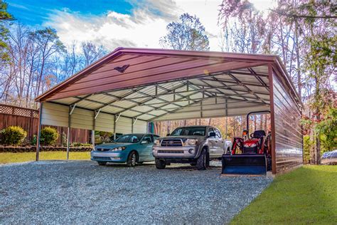 30 X 25 X 8 Triple Wide Carport Express Carport