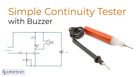 Simple Continuity Tester With Buzzer Electronic Circuit Projects