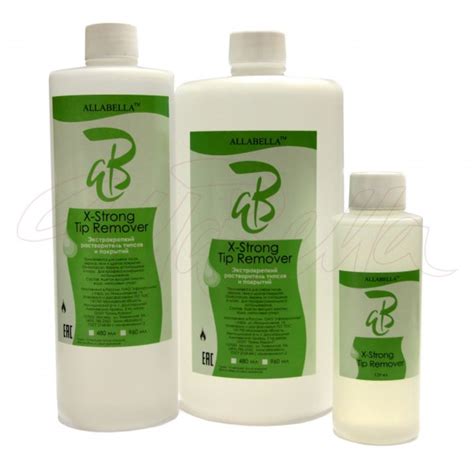 Жидкость для снятия гель-лака Allabella Икс-Стронг Тип Ремовер ...