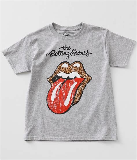 Girls The Rolling Stones T Shirt Girls T Shirts In Heather Grey