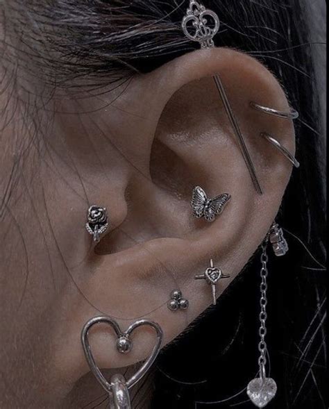 Pin By Cherry Lloyd On Piercing In Ear Jewelry Ear Piercings