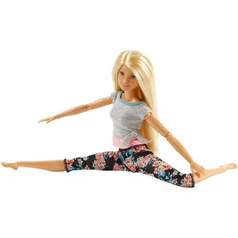 Mattel Barbie Made To Move Curvy Doll With Blonde Hair FTG80 FTG81