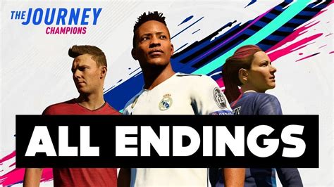 Fifa The Journey Champions All Endings Alex Hunter Kim Hunter