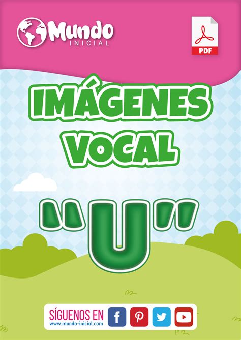 Imágenes Para Colorear Con La Vocal U En Pdf Mundo Inicial Libros