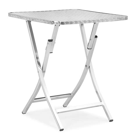 zuo modern bard folding table aluminum  oj commerce