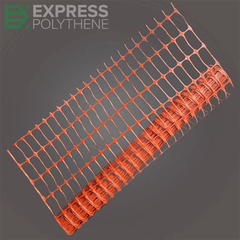 Orange Barrier Fencing 1m X 50m Express Polythene
