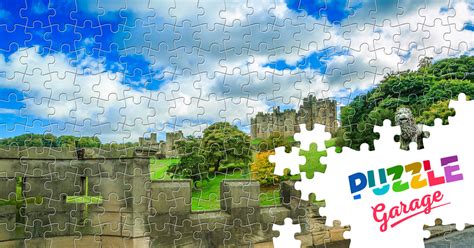 Alnwick Castle UK Jigsaw Puzzle Countries Great Britain Puzzle Garage