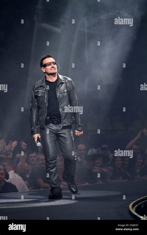 U2 Live At Luzhniki Stadium Of Moscowpictured U2 Vocalist Bono Stock