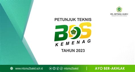 Juknis BOS 2023 | MTs. Miftahul Ulum 2