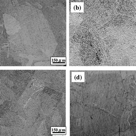 Optical Micrographs Showing Typical Microstructures At The Solution Download Scientific Diagram