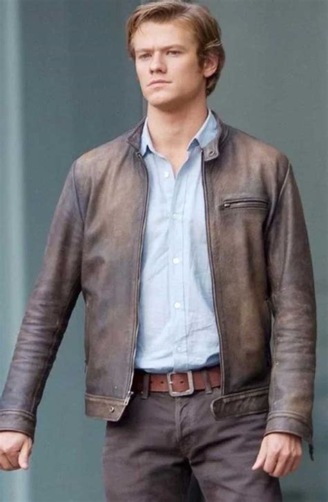 MacGyver TV Series Lucas Till Angus Blue Suede Leather Jacket