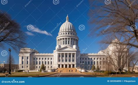 Architecture Madison Capitol Building Stock Illustration Illustration