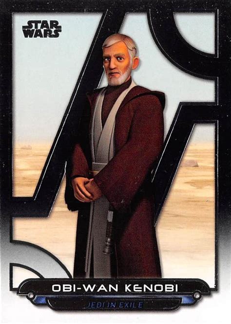 Obi Wan Kenobi Trading Card Star Wars Galactic Files Reborn 2017 Topps