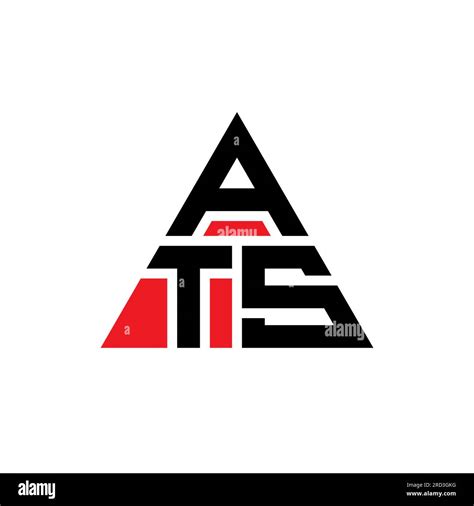 Ats Triangle Letter Logo Design With Triangle Shape Ats Triangle Logo