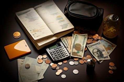 Premium Photo Front View Finance Business Elements Assortment