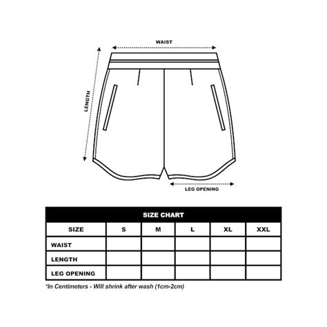 Premium Vector | Short pants size chart sweat shorts fashion flat ...