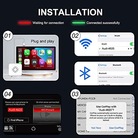 Carlinkit Mini Wireless Carplay Adapter For Factory Wired Car Play