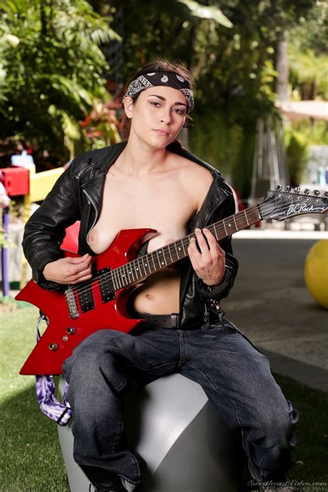Half Naked Guitar Player Performs Stripteas XXX Dessert Picture