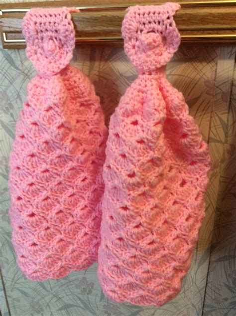 Decorative Crochet Hand Towels Set of 2 - Etsy