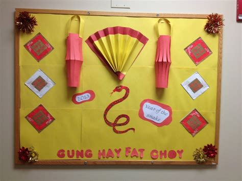 Chinese New Year bulletin board | Door decorations classroom, Chinese ...