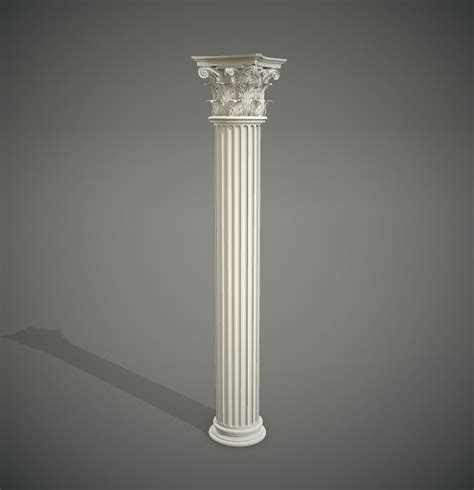 Corinthian Column D Model Dae Fbx Obj Unknown Blend Free D