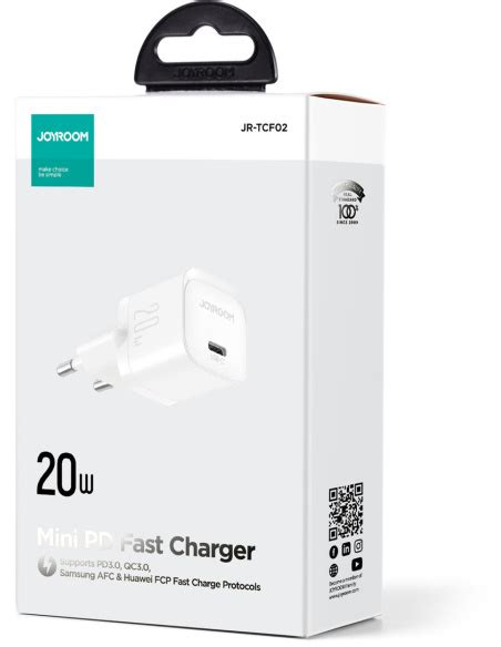 Joyroom Jr Tcf Wall Charger Usb C W Pd White