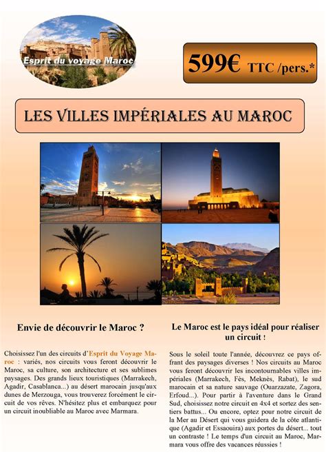 Calam O Les Villes Imp Riales Au Maroc