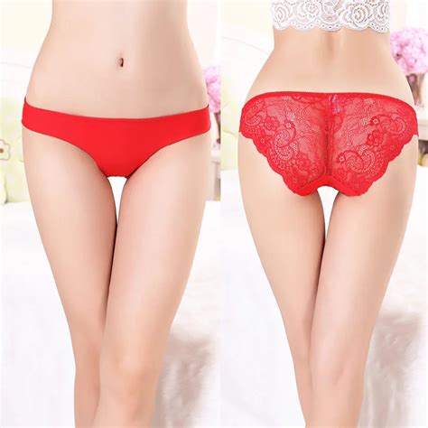 S 2xl Seamless Low Rise Womens Sexy Lace Lady Panties Seamless Cotton Breathable Panty Hollow