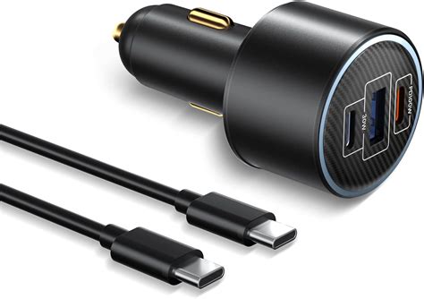 Ugreen W Chargeur Voiture Usb C W Pps Avec C Ble Usb C Allume