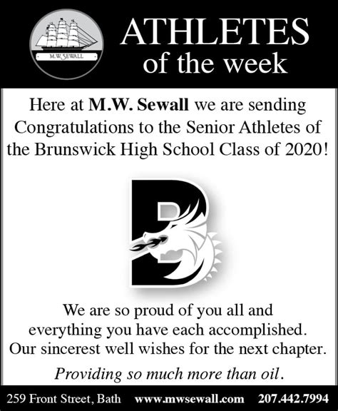 Brunswick High School » Athlete of the Week