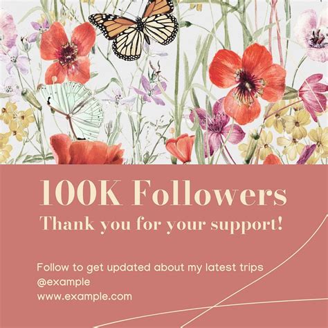 100k Followers Instagram Post Template Free Photo Rawpixel