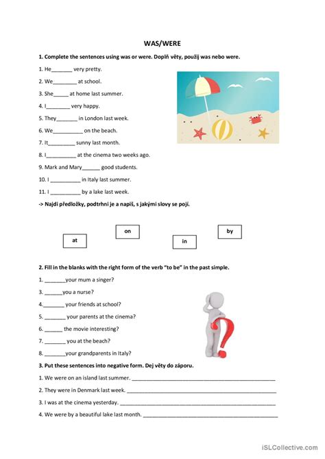 Was Were English Esl Worksheets Pdf And Doc