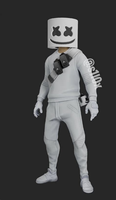 Only Minutes Fortnite Leaked Marshmallow Skin Vil Whsr