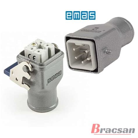 Conector Industrial Metalica Polos Macho Y Hembra Ebm Fu