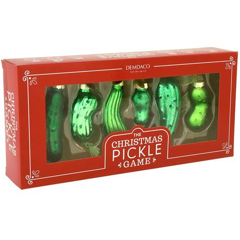 Pickle Ornaments Game Set Of 6