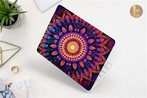 Beautiful Mandala Pattern Laptop Skin By Mulew Art Thehungryjpeg