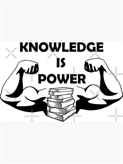 Knowledge Is Power Poster For Sale By Domgdesign Redbubble