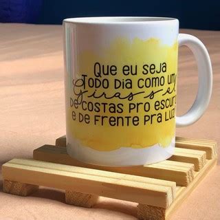 Caneca Personalizada Girassol Aquarela Shopee Brasil