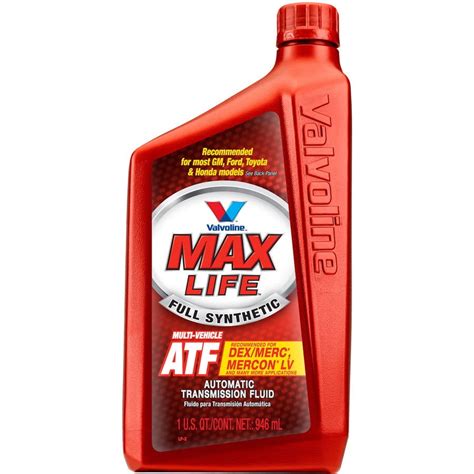 Valvoline Maxlife Multi Vehicle Automatic Transmission Fluid 1 Quart