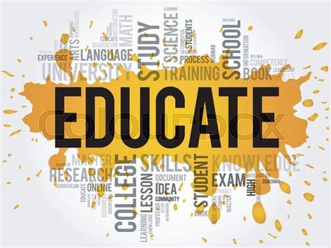 EDUCATE. Word education collage | Stock vector | Colourbox 