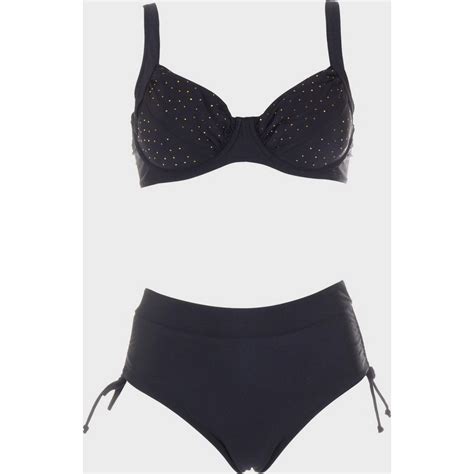 Gsecret Bikini Set Ψηλόμεσο Μαύρο SQ BestPrice gr