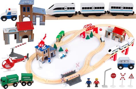 Kinderplay Train En Bois Enfant Circuit Train Enfant Trains Et