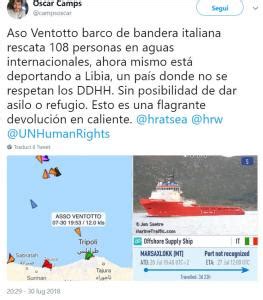 Asso La Nave Italiana Che Riporta I Naufraghi In Libia Nextquotidiano