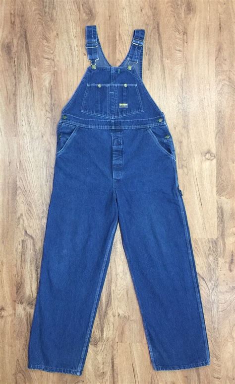 Vintage OshKosh Vestbak Sanforized Denim Overalls Men Gem