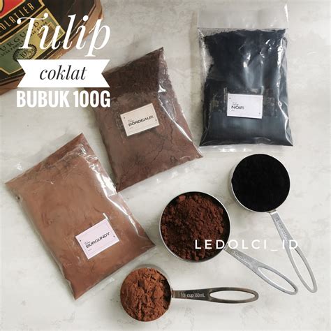 Jual TULIP COKLAT BUBUK COCOA POWDER BORDAUX BURGUNDY NOIR 100 GRAM